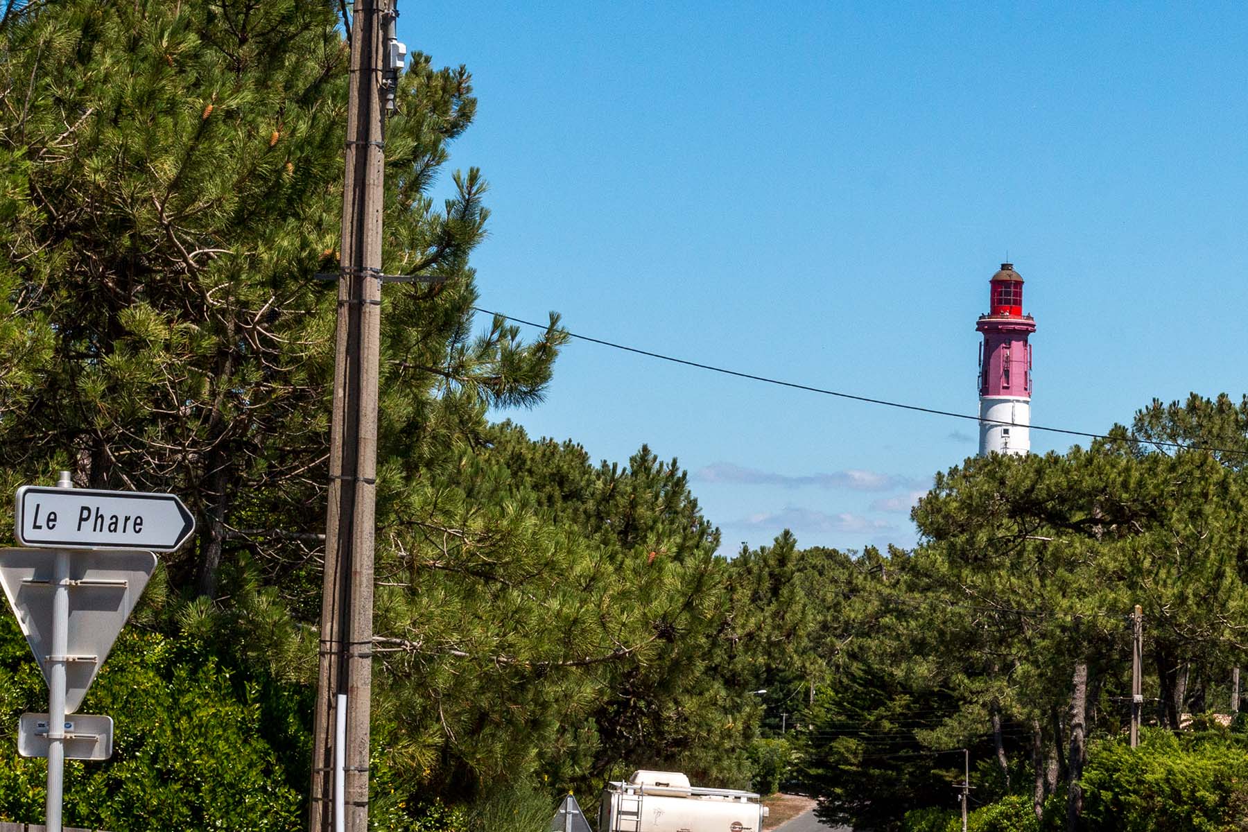 Le Phare du Cap Ferret la plus belle vue sur la presqu'ile et le bassin Le Phare du Cap Ferret la plus belle vue sur la presqu'ile et le bassin