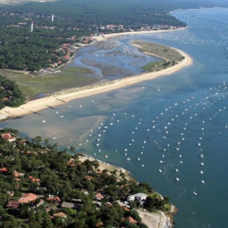 Quartier des 44 hectares et conche du Mimbeau au Cap Ferret