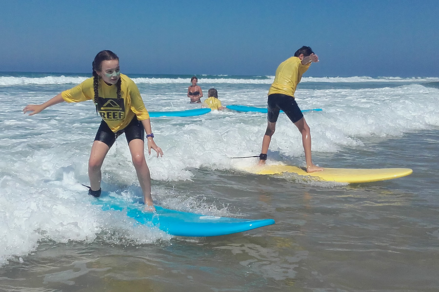 Stage de surf au Cap Ferret plage du Grand Crohot