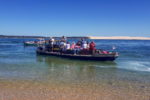 Groupe de touriste en pleine balade sur le bassin d'Arcachon