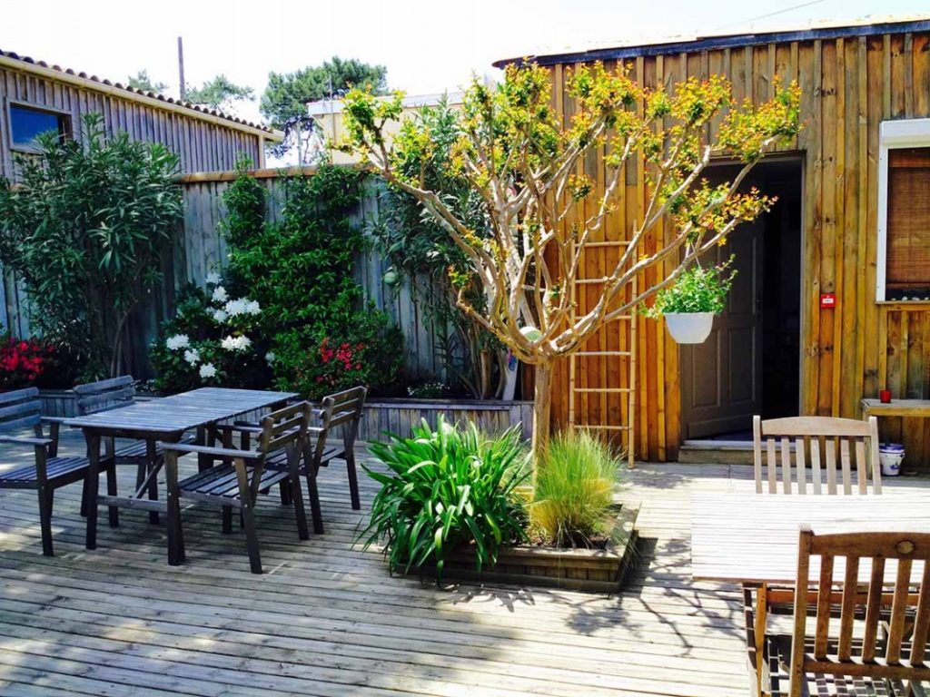 Jardin et terrasse de l'Océane à Lège-Cap Ferret