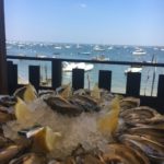 Vue sur le bassin d'Arcachon depuis la cabane à huitres Chez Yannick au Cap Ferret