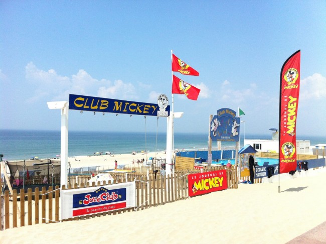 Le Club Mickey de la plage centrale du Cap Ferret