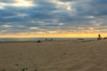 Coucher de soleil sur la plage de la Pointe du Cap Ferret