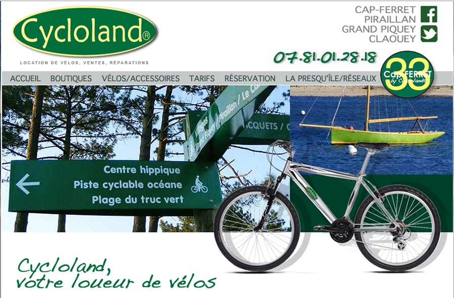Cycloland location de vélo à Grand Piquey