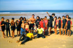 Stagiaires de l'école de surf ESCF