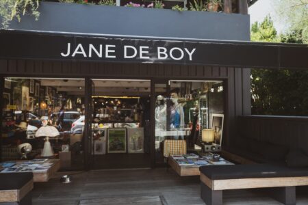 Devanture de la boutique Jane de Boy au Cap Ferret