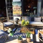 Terasse exterieur de la boutique de décoration La Maison d'Ici au Cap Ferret