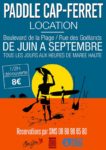 Affiche de la location de SUP Paddle Cap Ferret