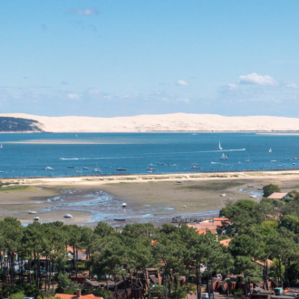 Panorama sur le Bassin d'Arcachon depuis le phare du Cap Ferret