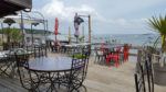 Terrasse de la cabane de dégustation Techoueyres sur la presqu'ile du Cap Ferret