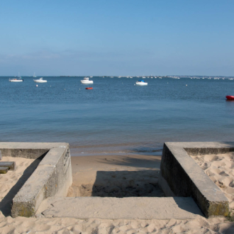 Vue sur le Bassin d'Arcachon depuis Petit Piquey