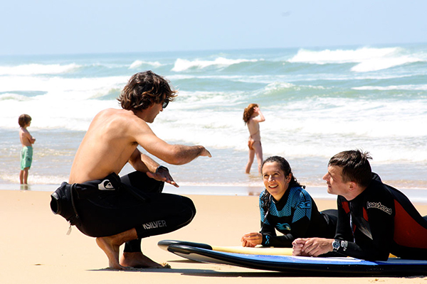 ESCF école de surf plage de la Garonne au Cap Ferret